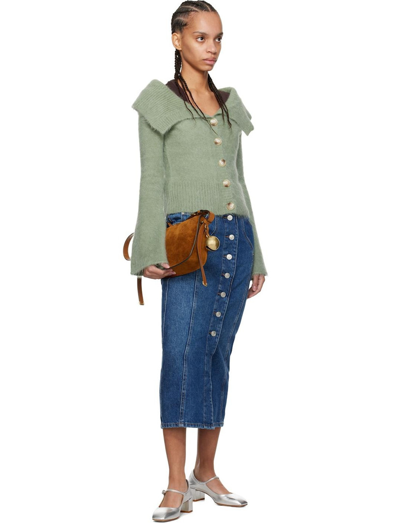 Aeyde Silver Aline Leather Mary-Jane Heels outlook