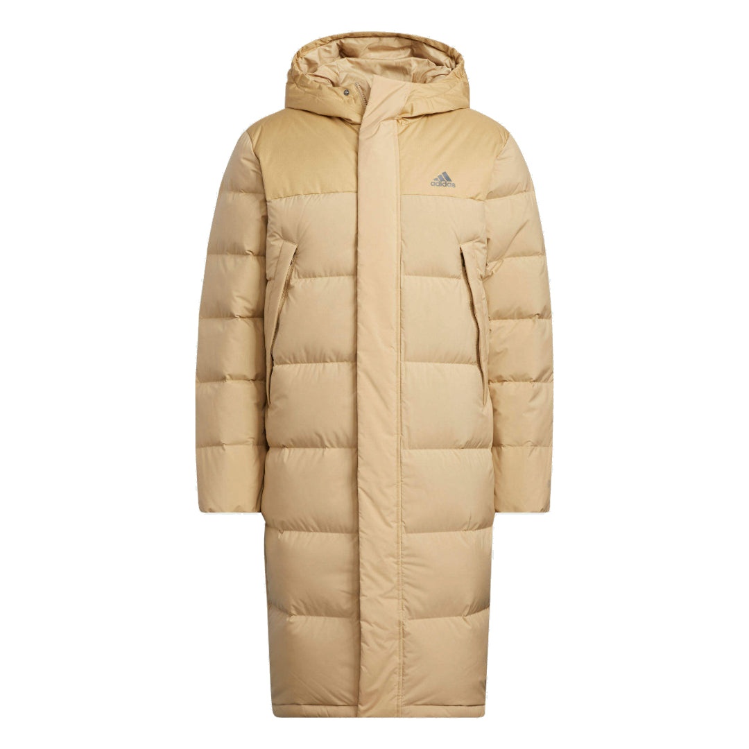 adidas Duck Down Long Jacket 'Tan' HZ2599 - 1