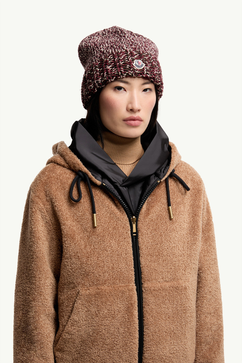 Moncler Mouliné Wool Blend Beanie outlook