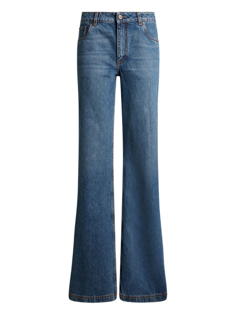 embroidered-Pegaso jeans 1