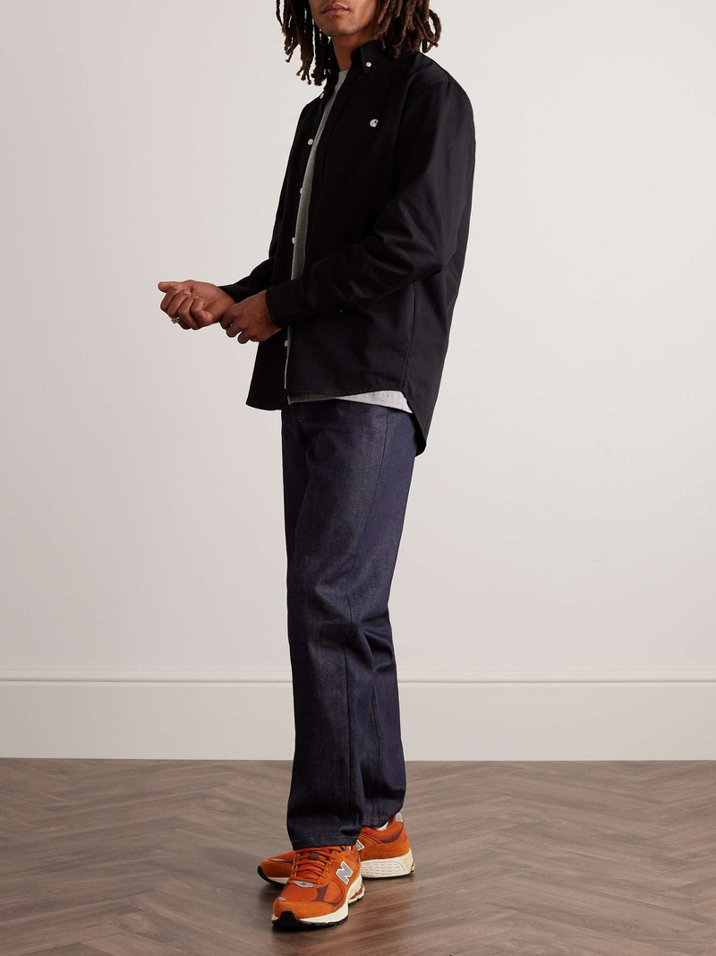 Carhartt Madison Button-Down Collar Logo-Embroidered Cotton-Corduroy Shirt outlook