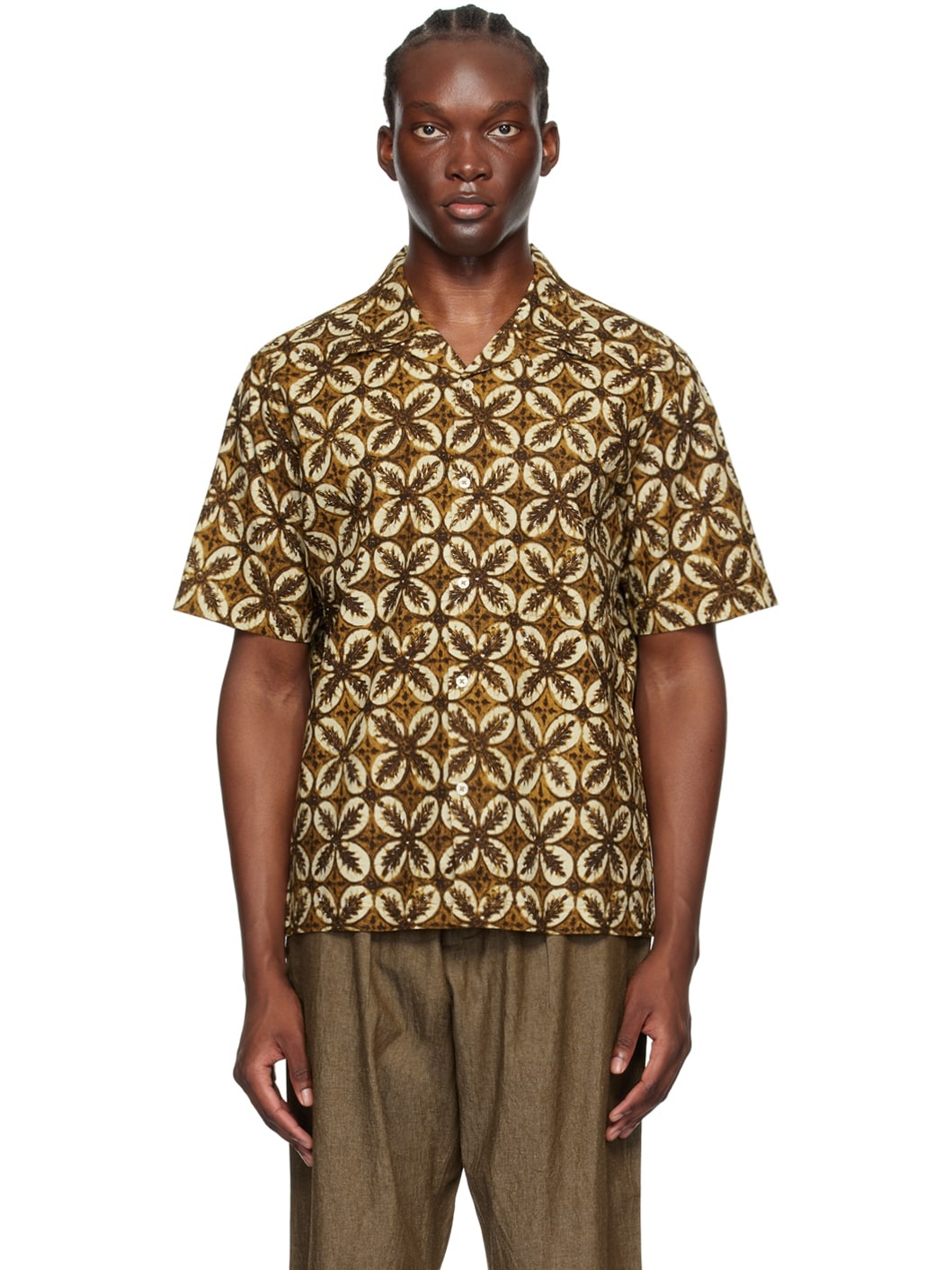 Brown Camp Shirt - 1