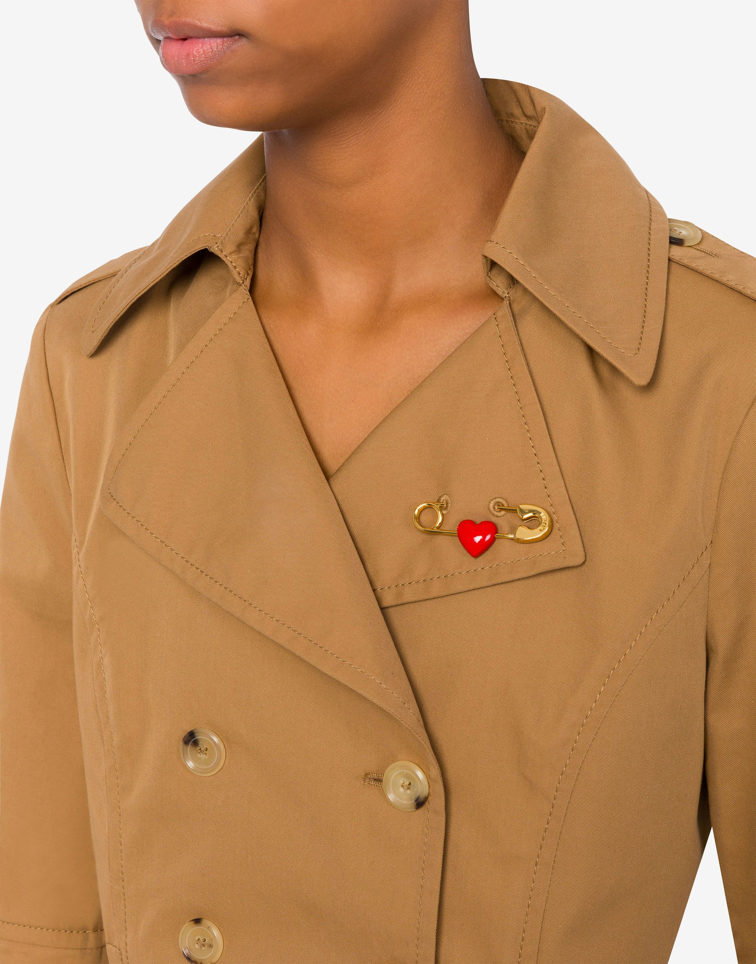 HEART SAFETY PIN CROPPED JACKET - 4