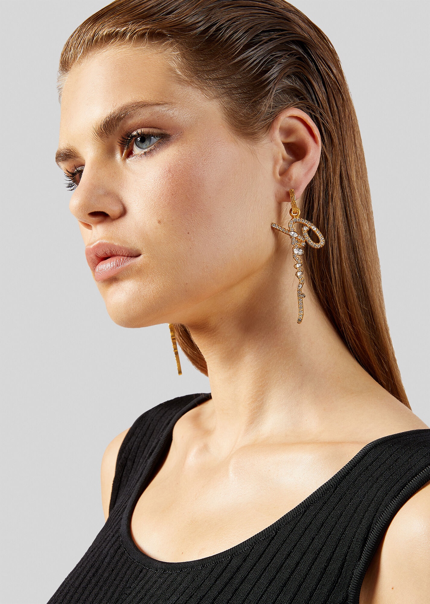 Crystal GV Signature Drop Earrings - 2