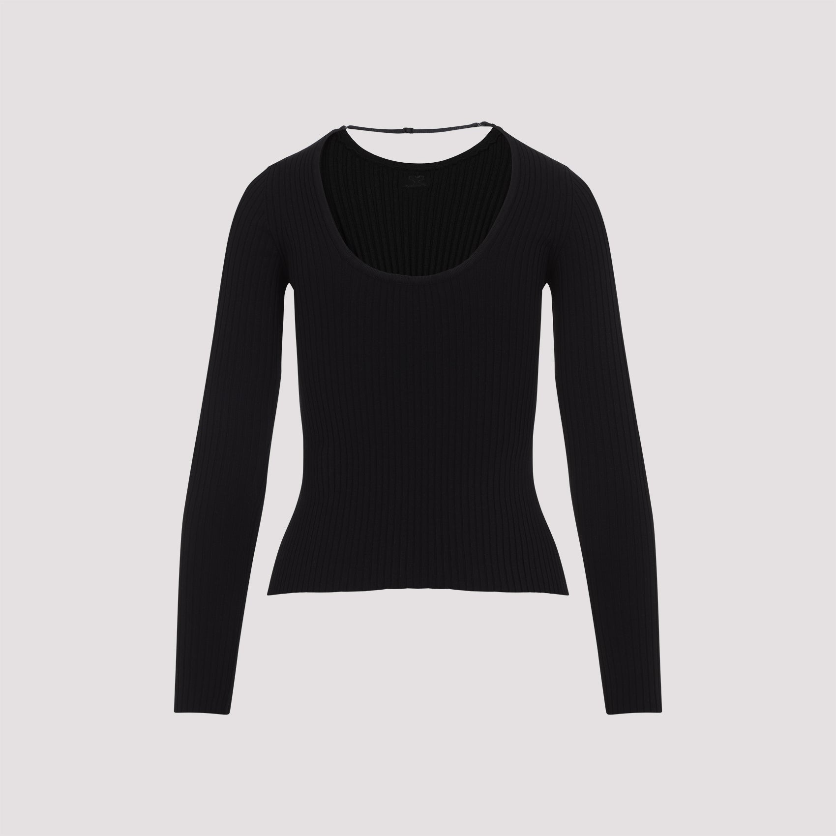 Courreges Women Courreges Lingerie Strap Rib Knit Pullover - 2