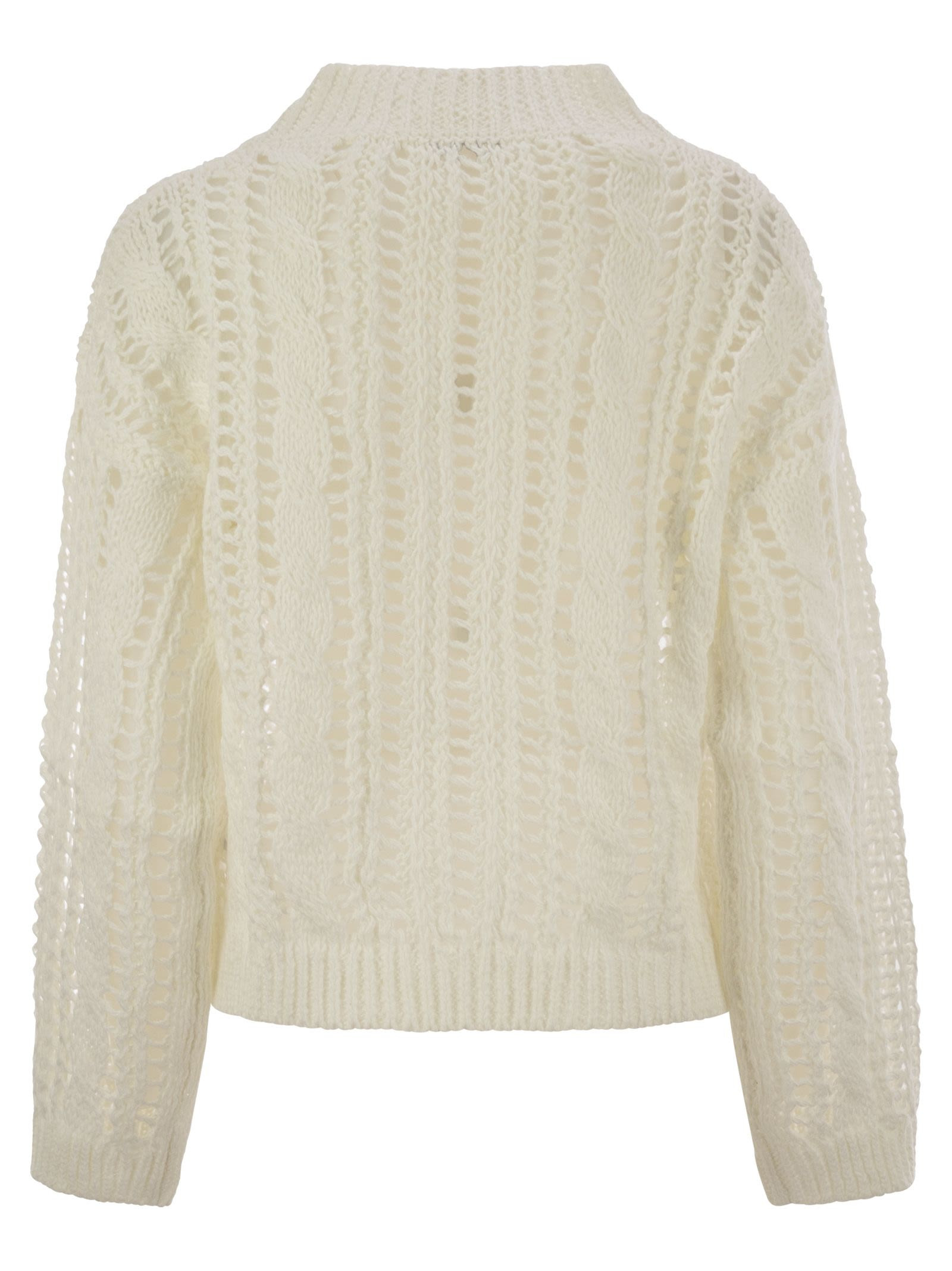 Brunello Cucinelli Women Cable & Mesh Jute And Cotton Jersey - 2