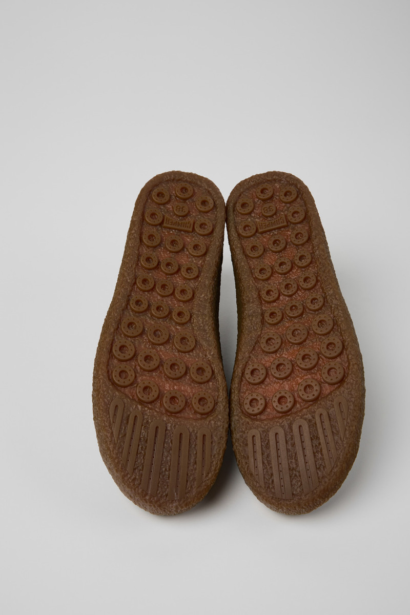 Peu Terreno Brown Suede and Leather Shoes for Women. 5