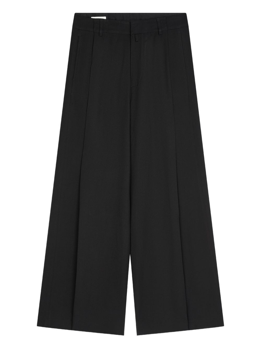 wool wide-leg trousers - 1