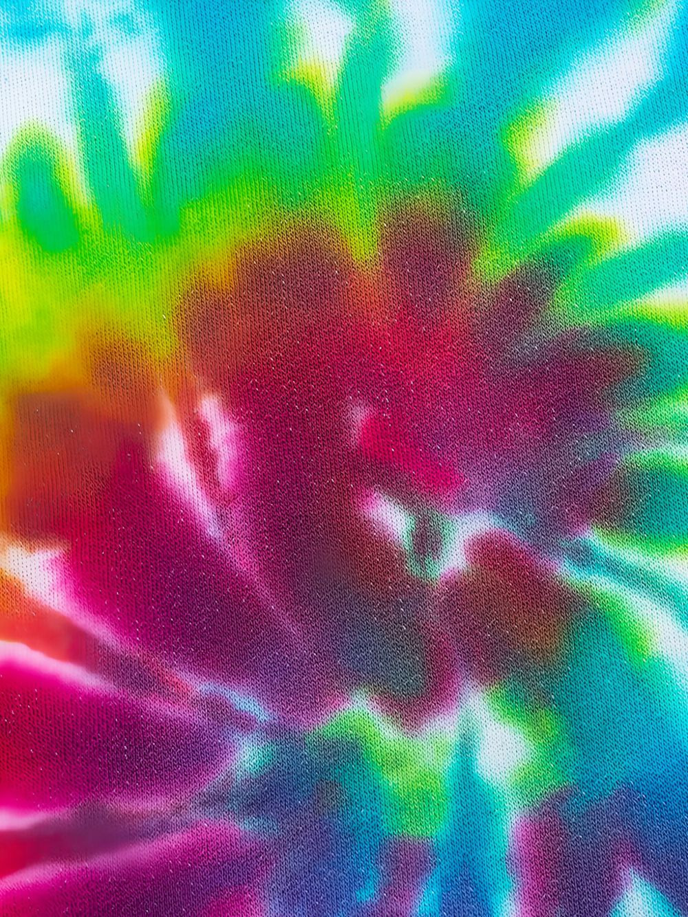 tie-dye panelled hoodie - 5
