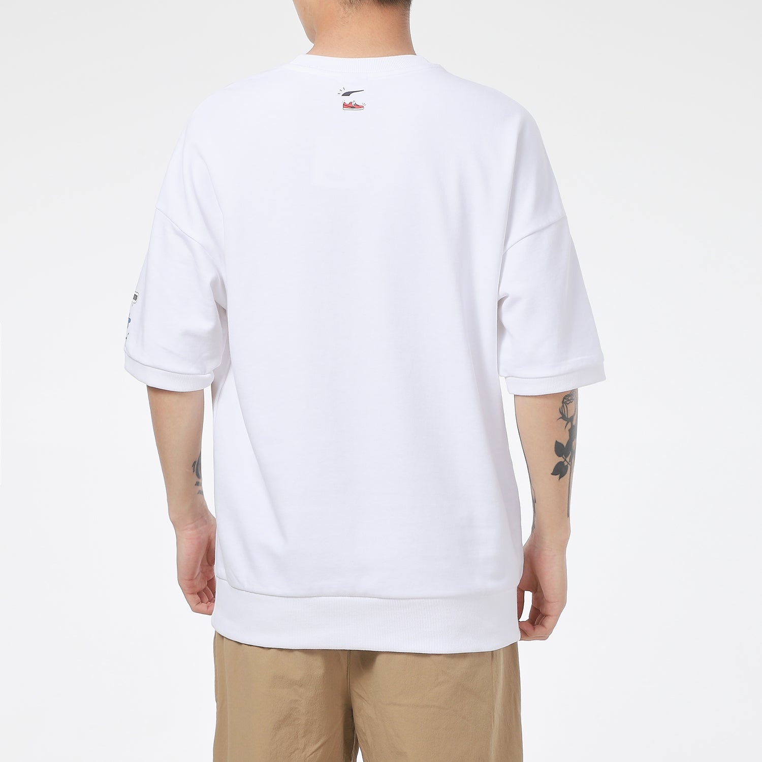 PUMA Unisex Printing Logo Round-neck Tee White 532041-02 - 3
