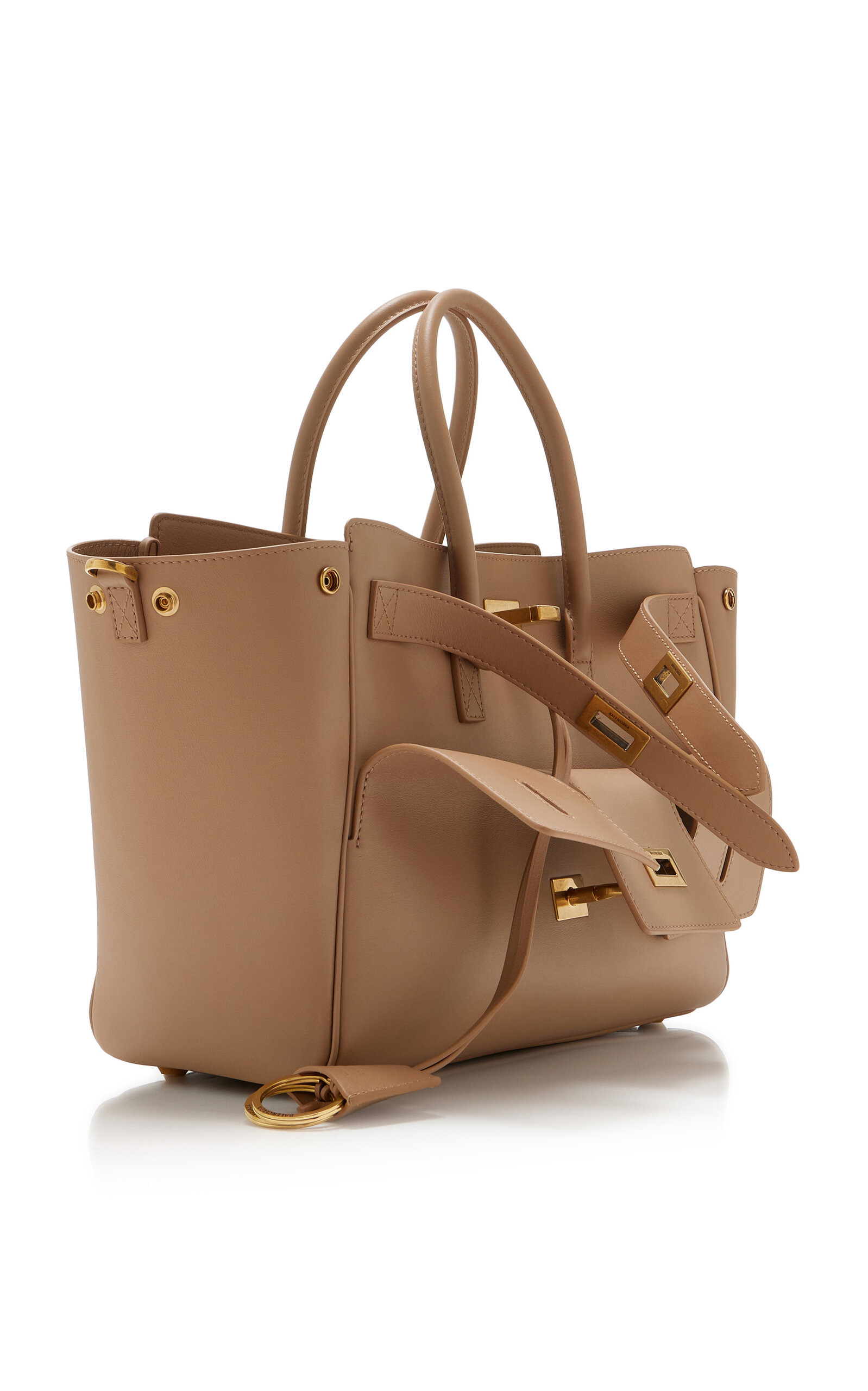 Bel Air Small Leather Carry-All Bag neutral - 6