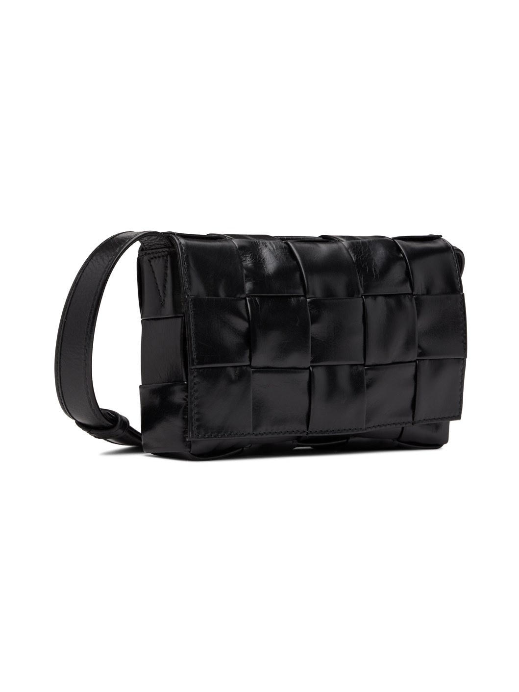 Black Small Cassette Messenger Bag - 2