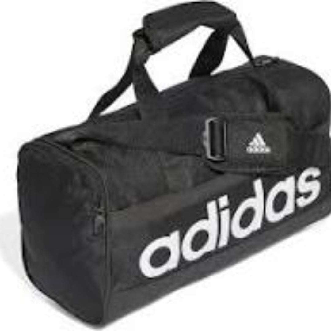 adidas Essentials Linear Duffel Bag 'Black White' HT4744 - 3