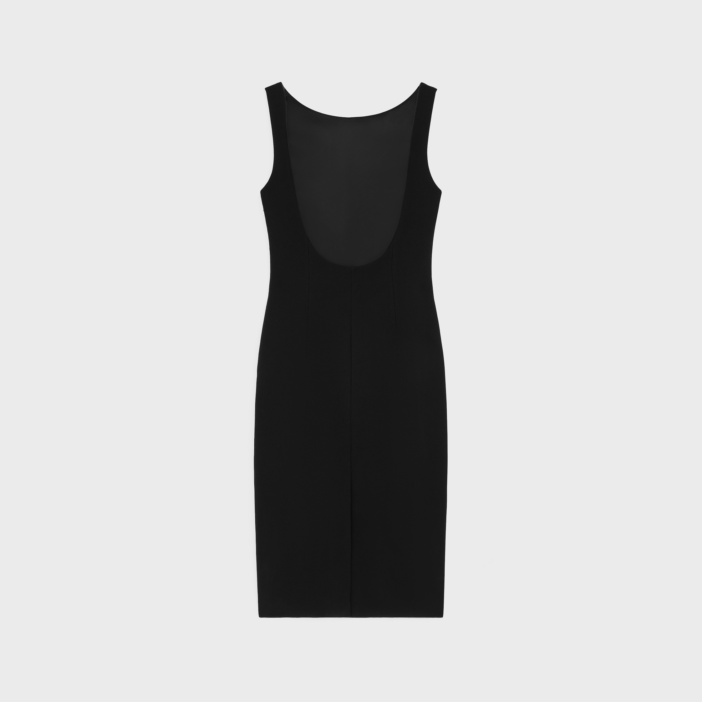 pencil dress in gauffered double wool - 2