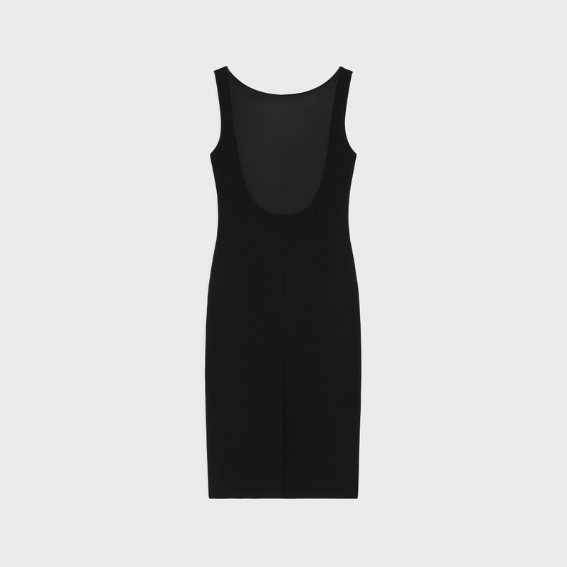 CELINE pencil dress in gauffered double wool outlook