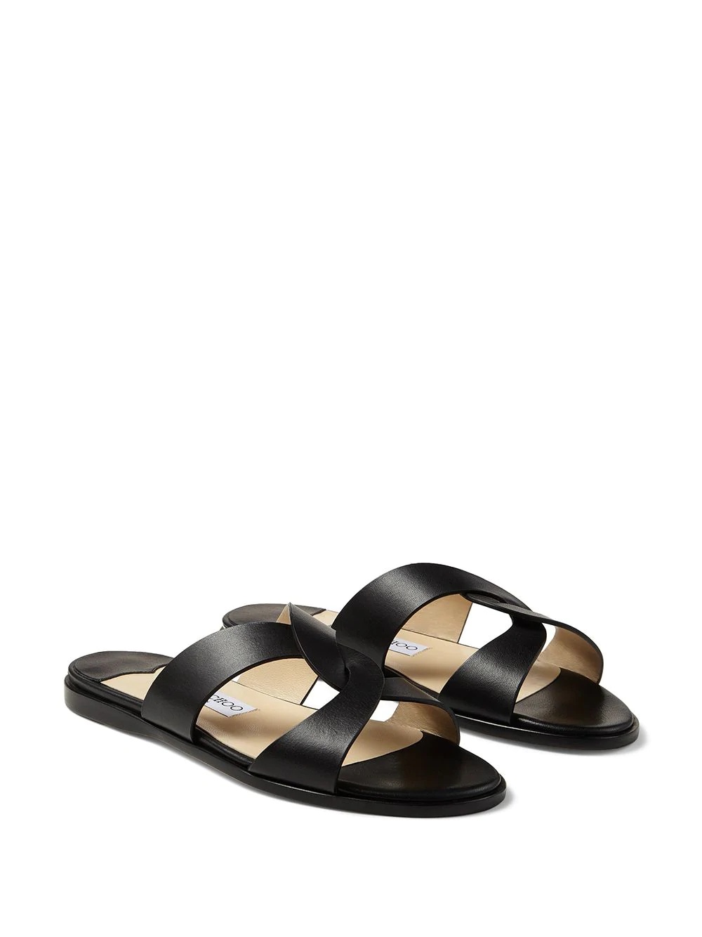 Atia flat crossover strap sandals - 2