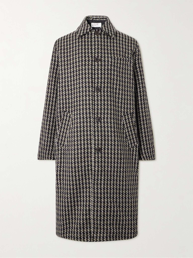 Cortina Houndstooth Wool-Blend Tweed Coat 1