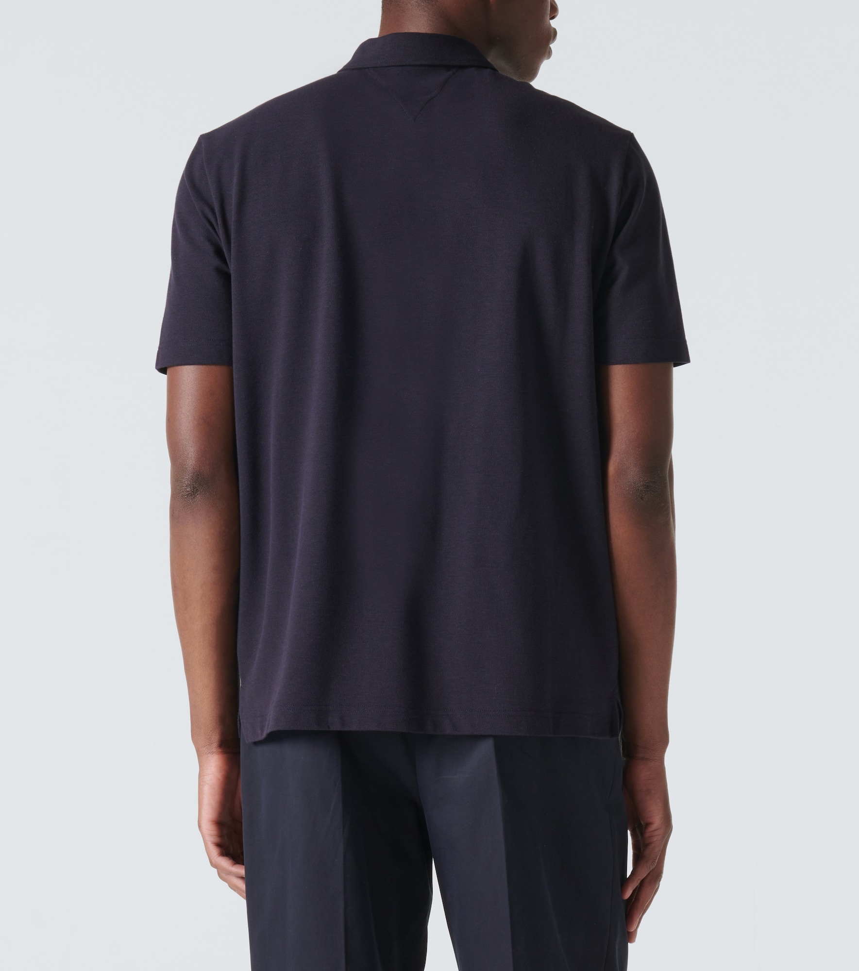 Cotton piqué polo shirt - 4