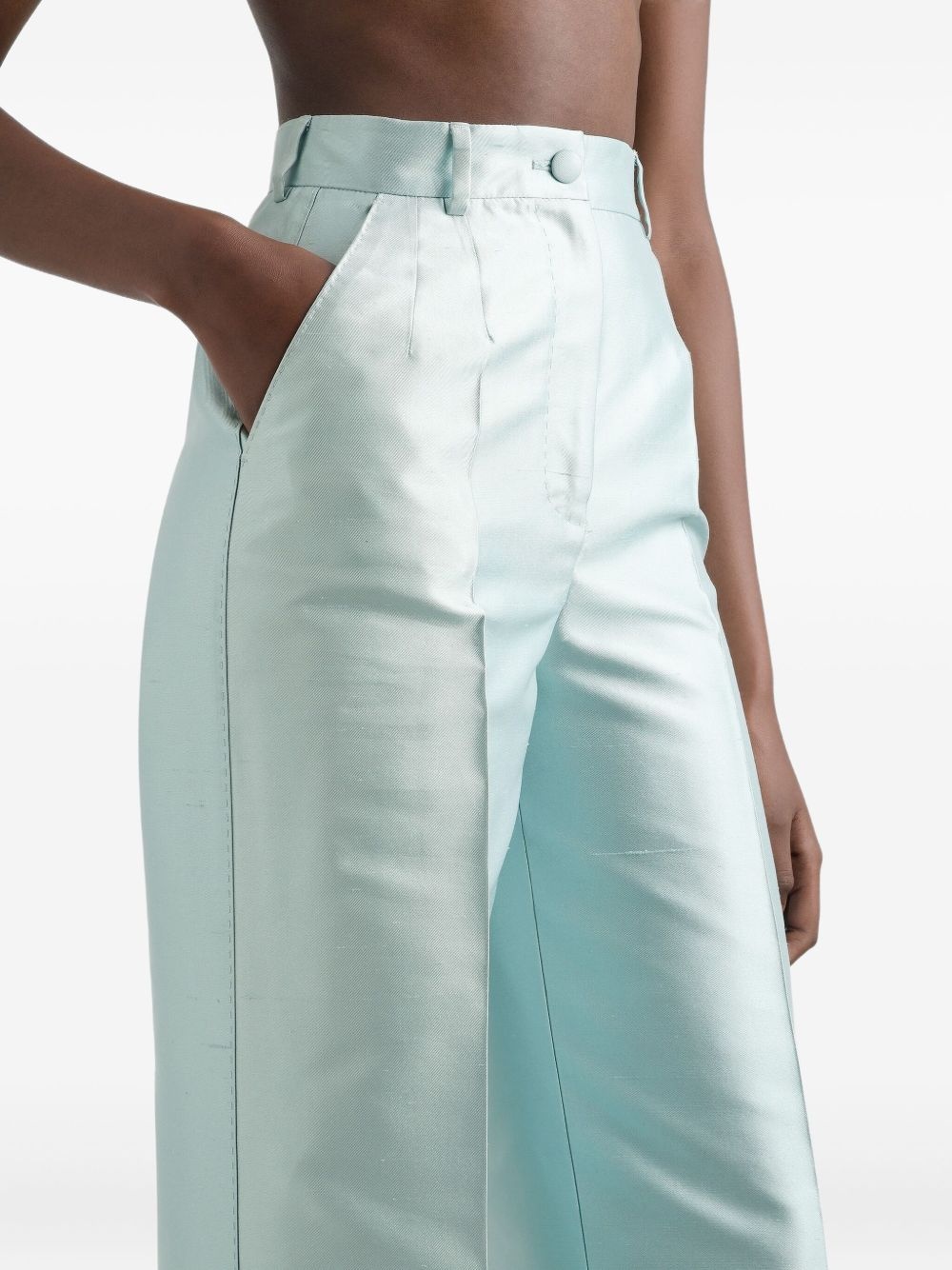 Shantung silk trousers - 5