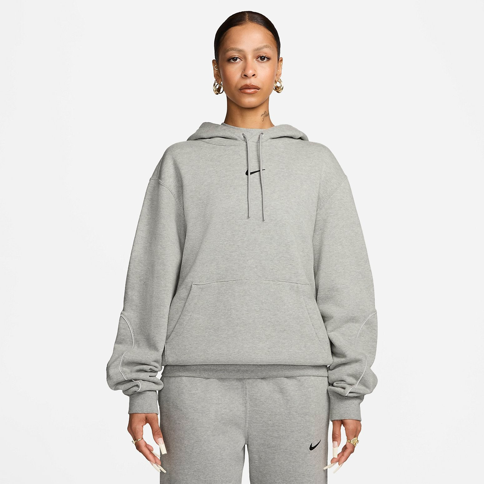 Nike x NOCTA Fleece Hoodie 'Grey' FN7659-063 - 5