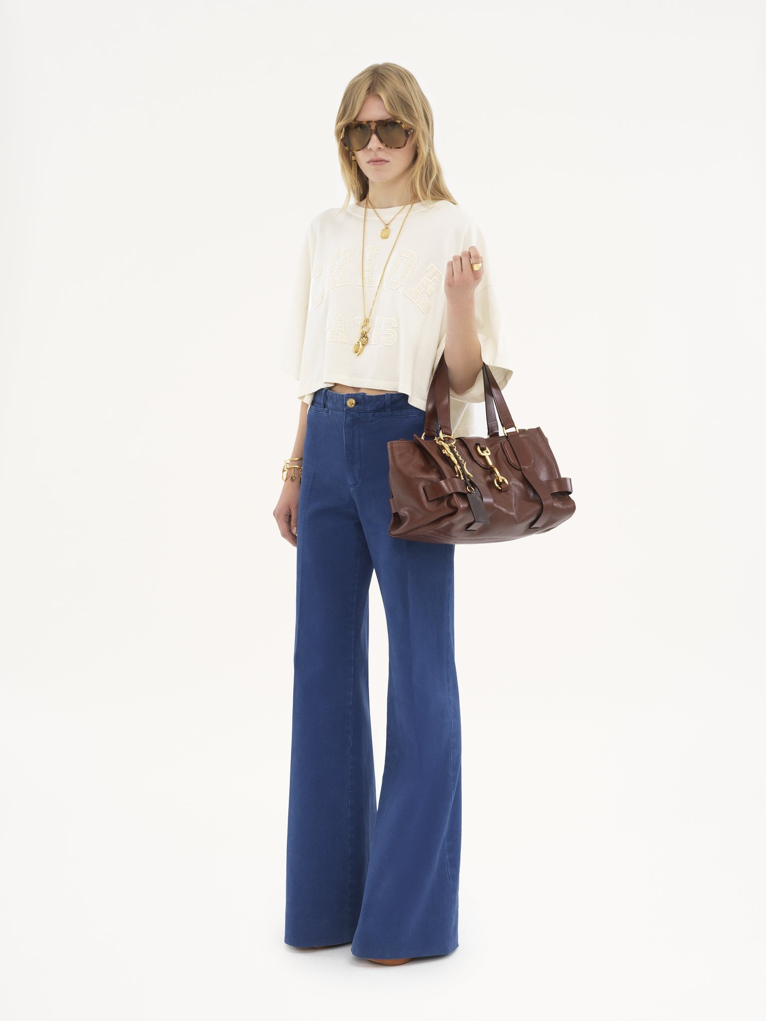 CROPPED LOGO T-SHIRT IN COTTON JERSEY - 3