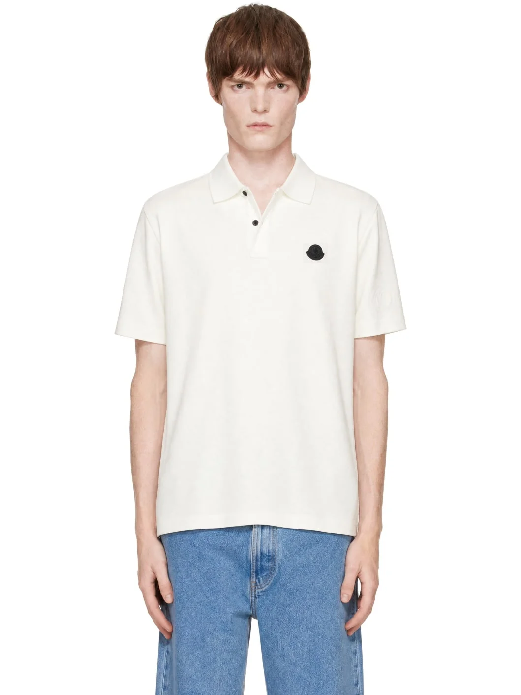 White Logo Polo - 1
