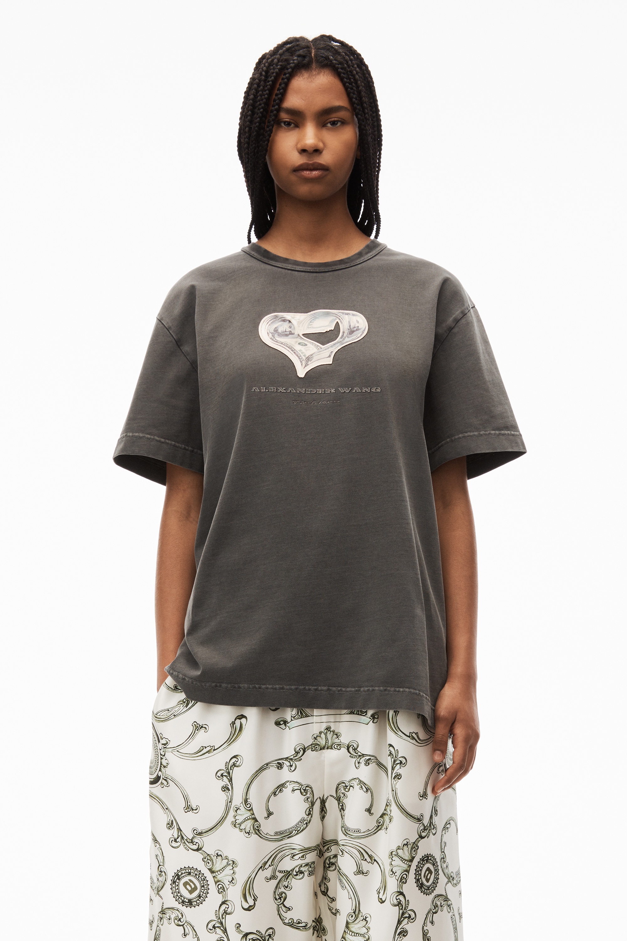 money heart tee in compact jersey - 2
