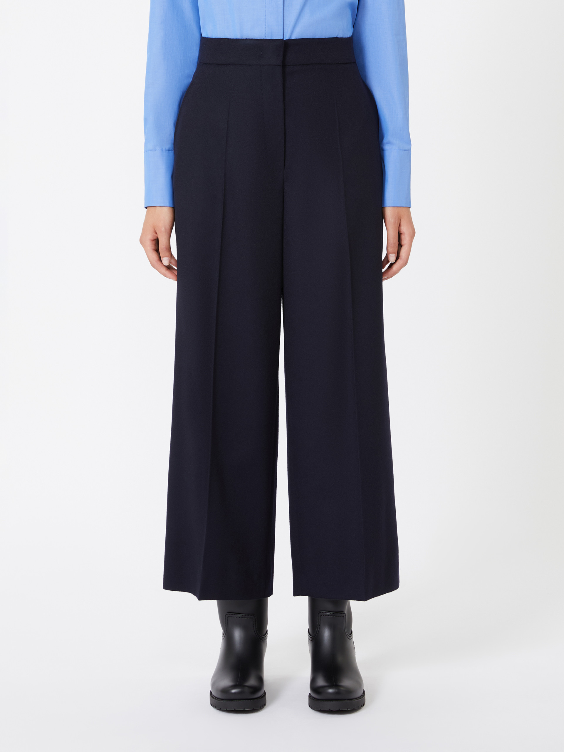 MARENGO Cropped trousers in lightweight wool - 3