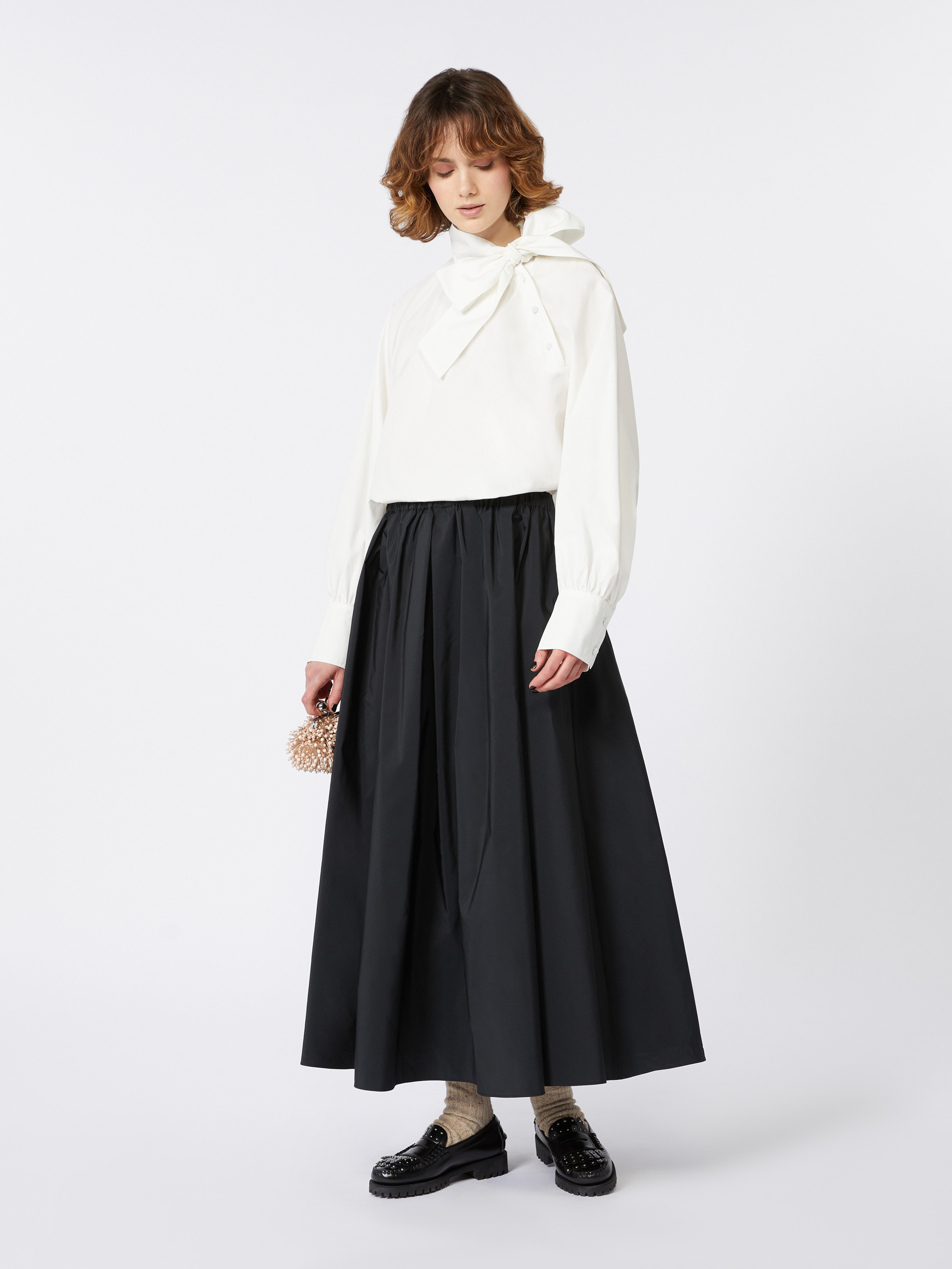 BRUNO1234 Long taffeta skirt - 2