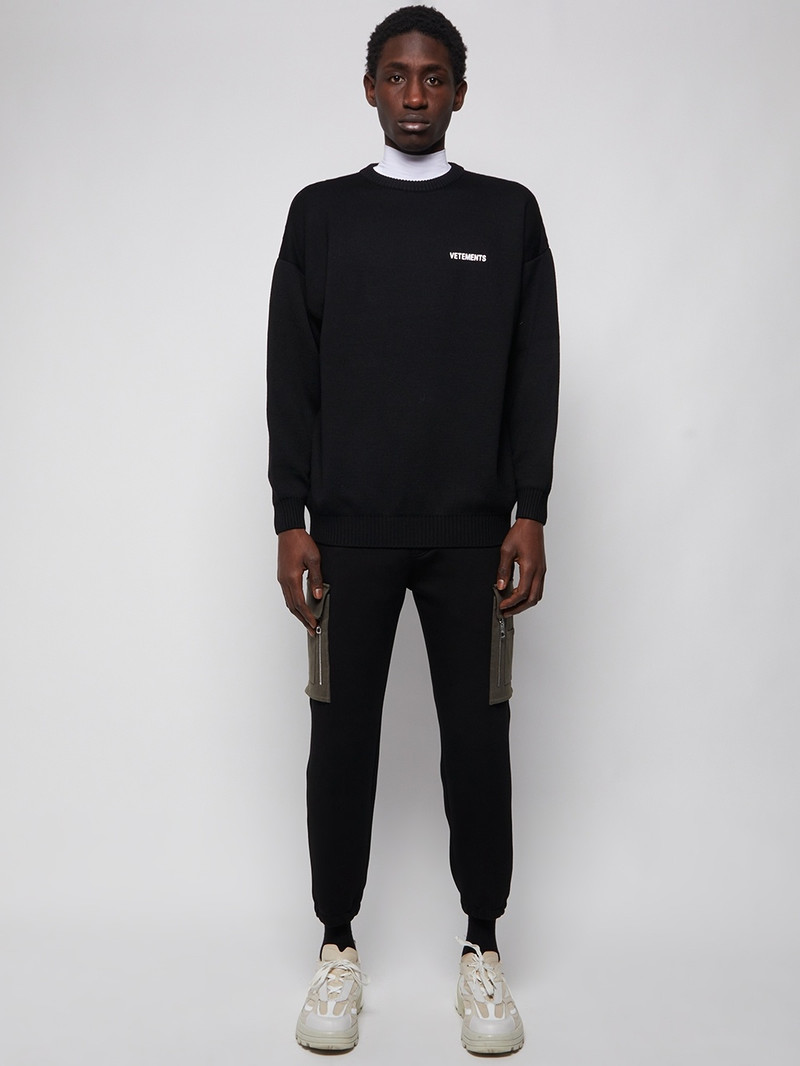 Neil Barrett Skinny Low Rise Cargo Pant Black And Dark Mili outlook