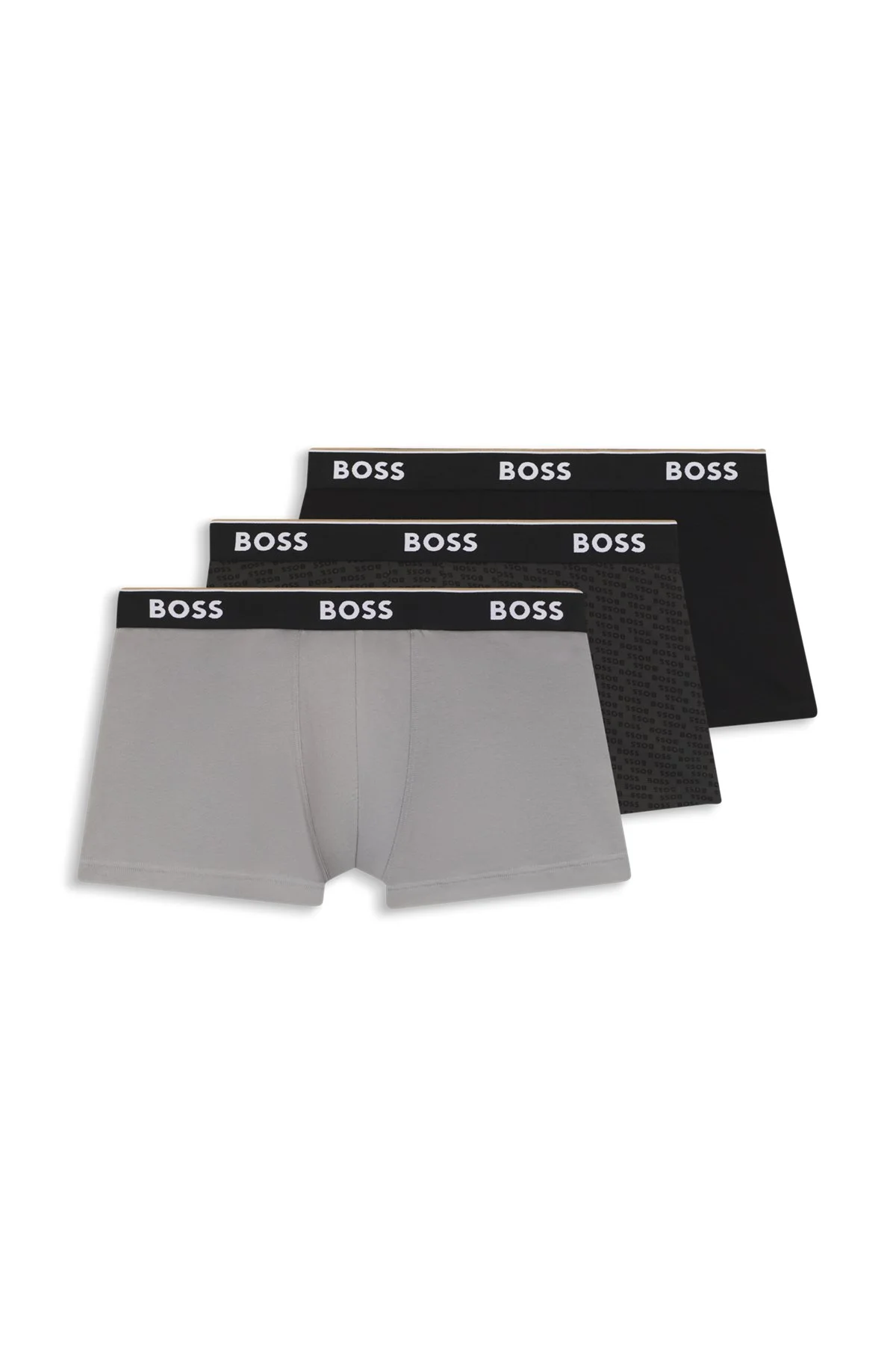 THREE-PACK OF TRUNKS WITH LOGO WAISTBANDS - 1