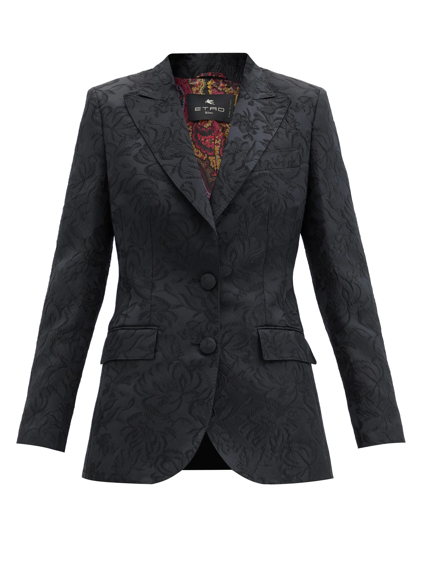 Paisley-jacquard rep blazer - 1