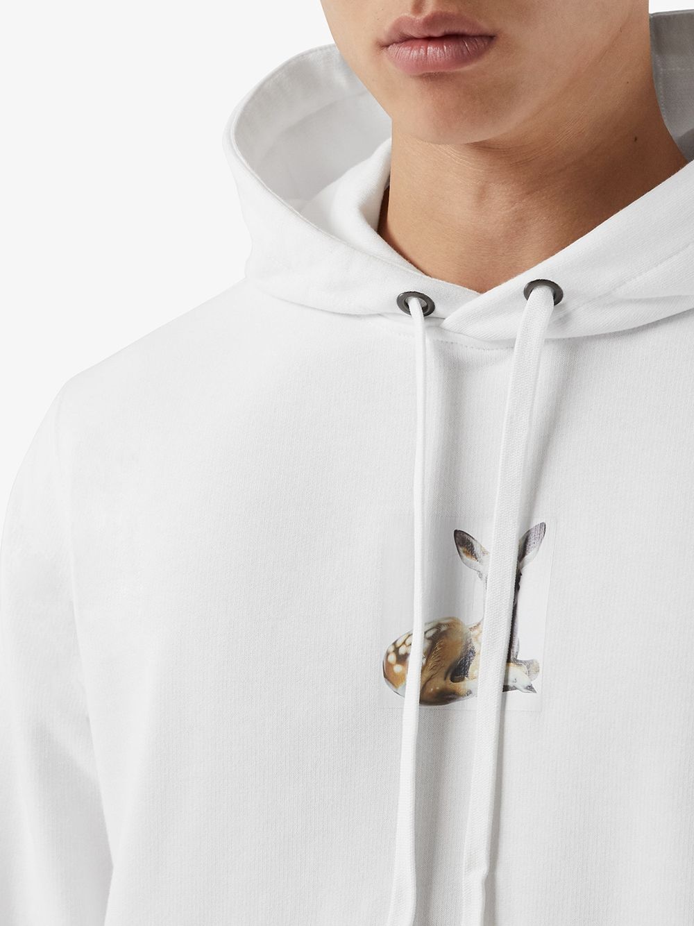 deer-print hoodie - 5