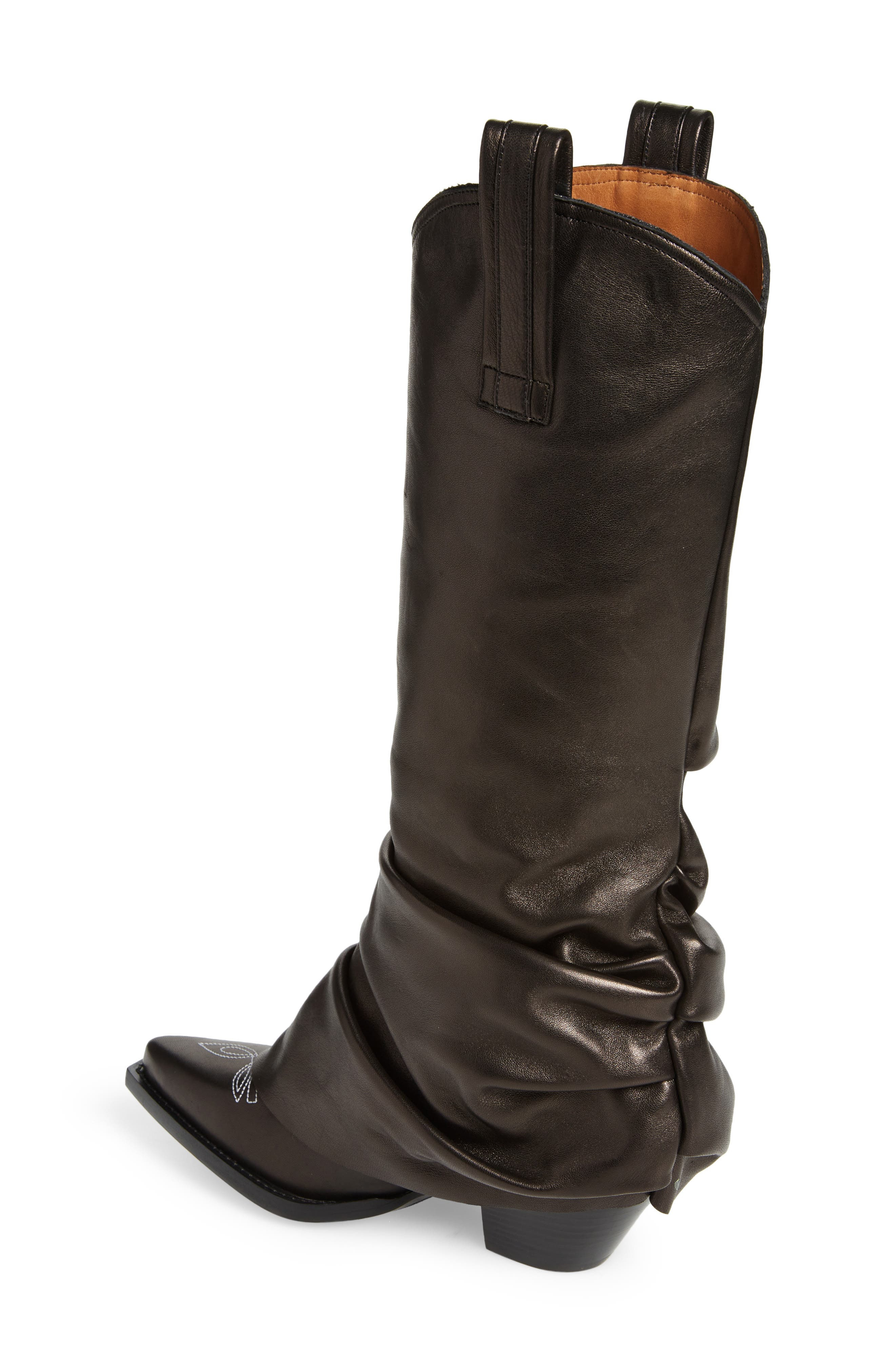 Leather Sleeve Cowboy Boot - 2