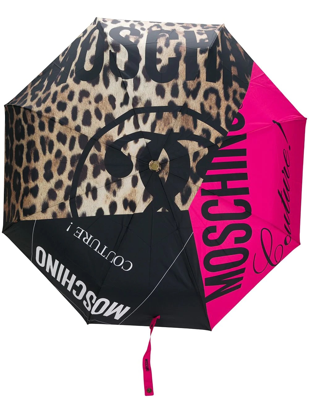 panelled logo umbrella - 1