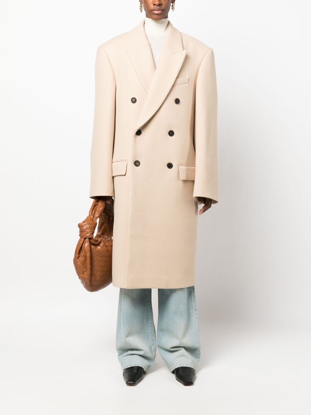 x Hailey Bieber virgin wool coat - 2
