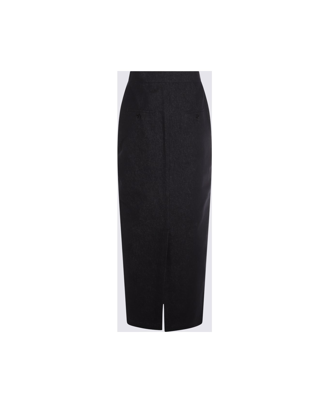 Dark Blue Cotton Skirt - 2