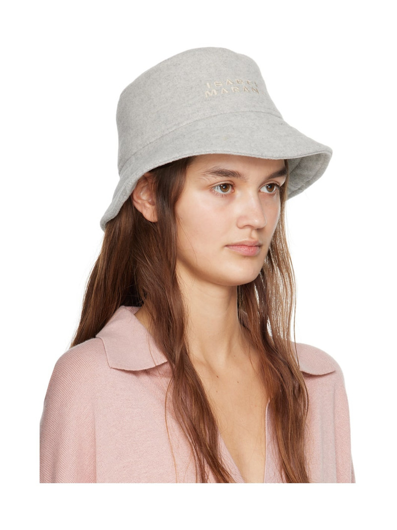 Isabel Marant Gray Giorgia Bucket Hat outlook
