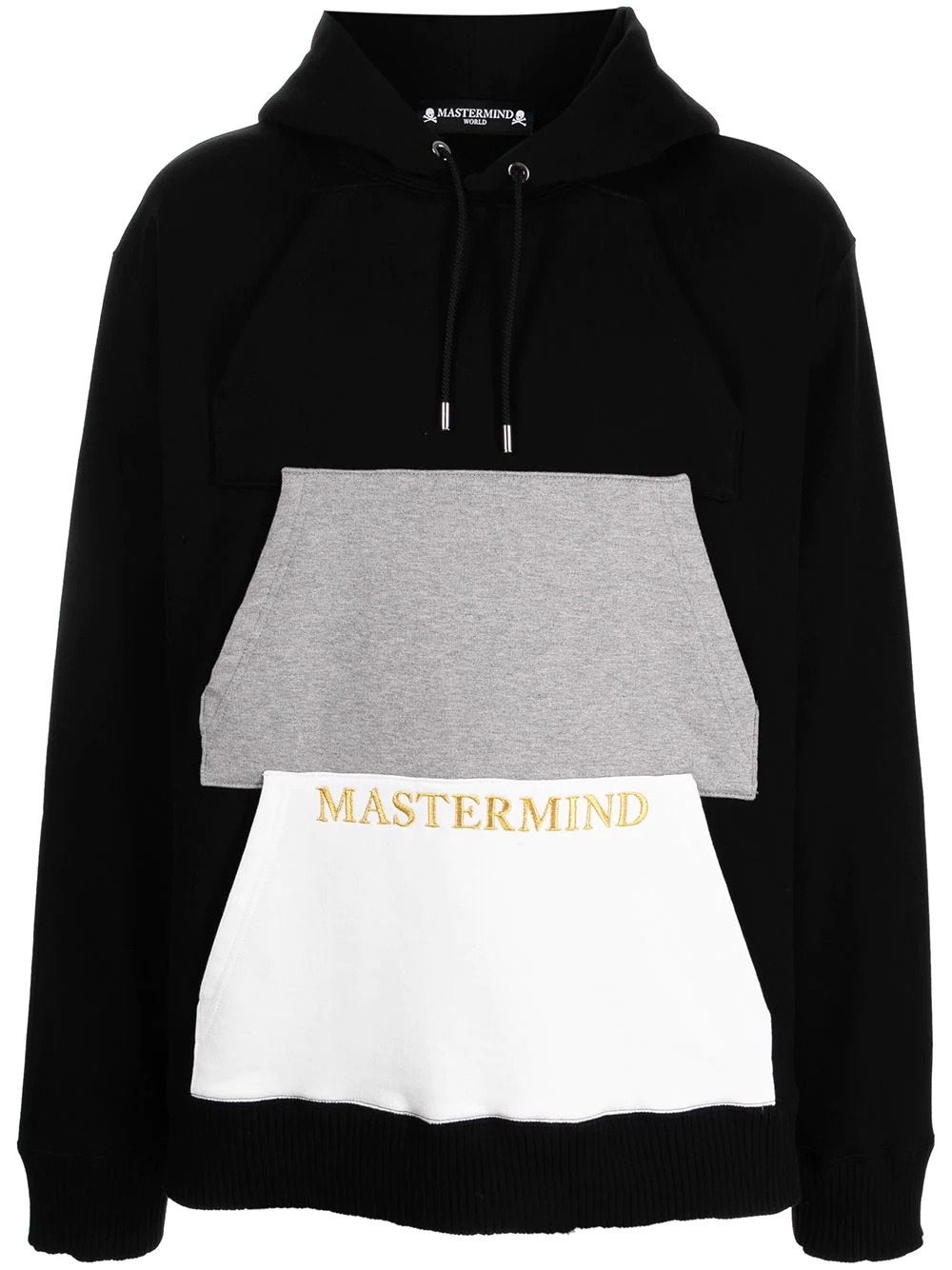 embroidered logo hoodie - 1