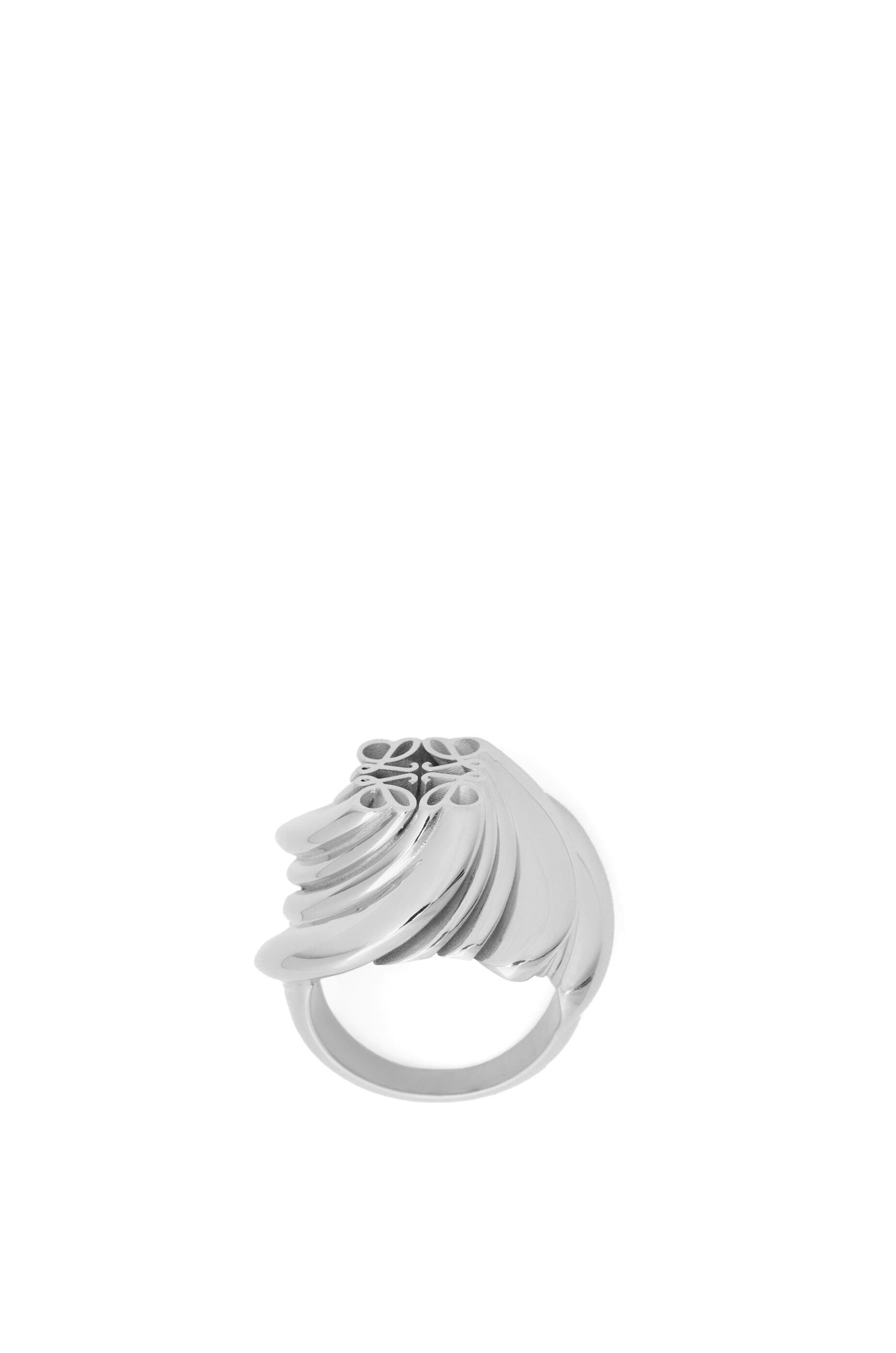 Twisted Anagram signet ring in sterling silver - 4