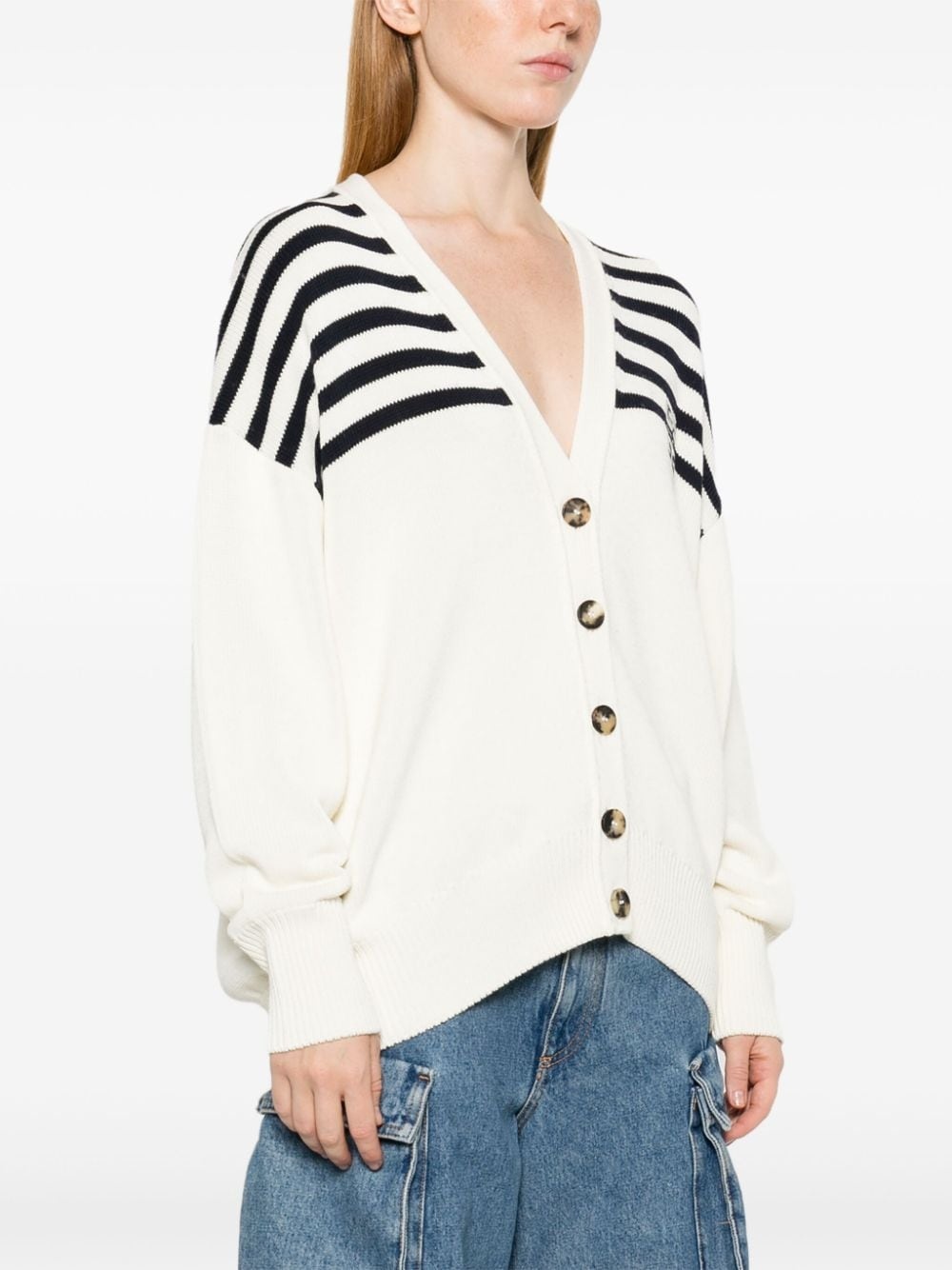 4G striped cardigan - 3