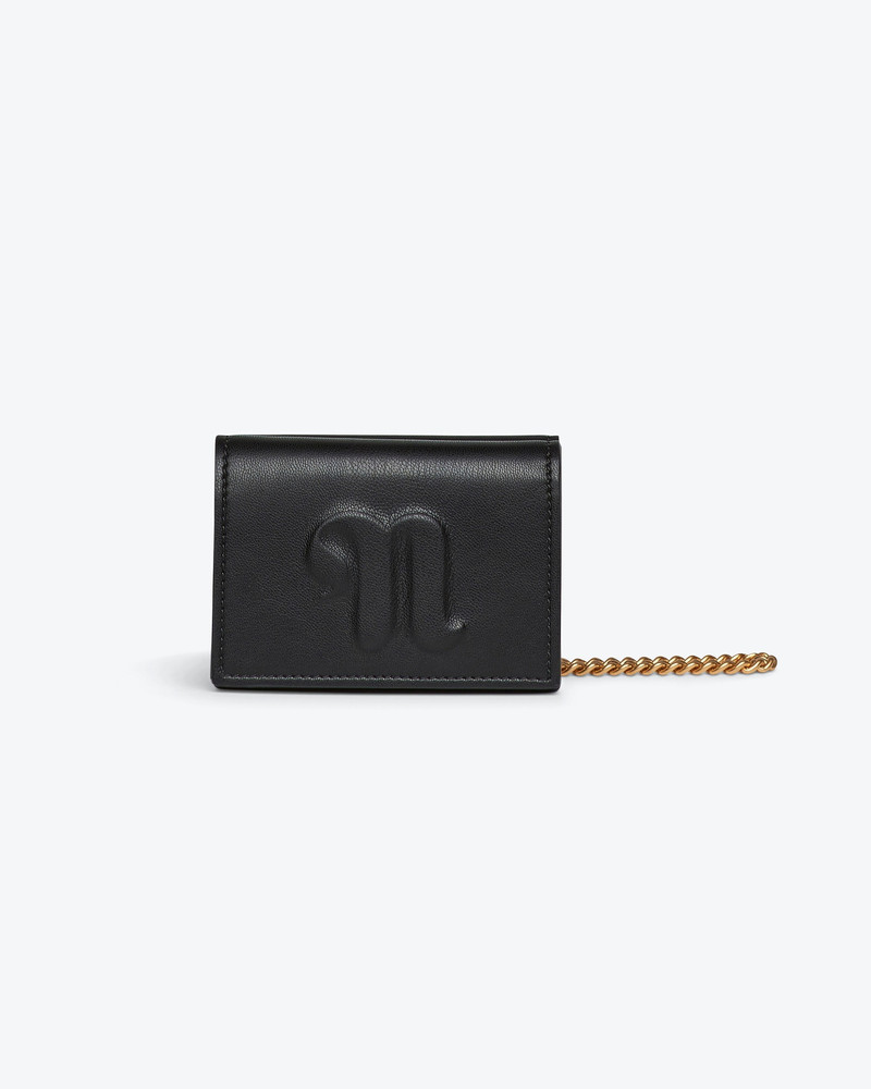 THE CONCERTINA MINI - Card holder with chain - Black 3