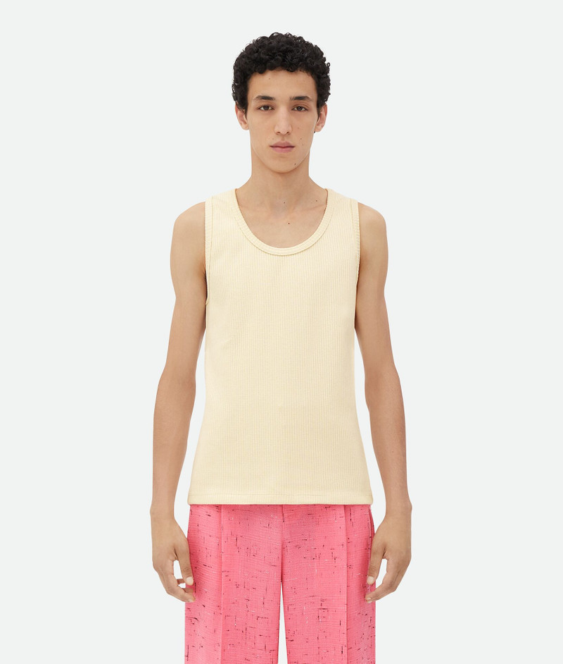 Cotton Rib Tank Top With Label 1