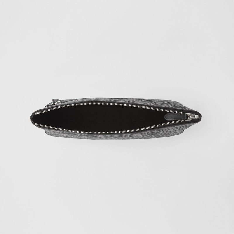 Monogram Leather Zip Pouch 4