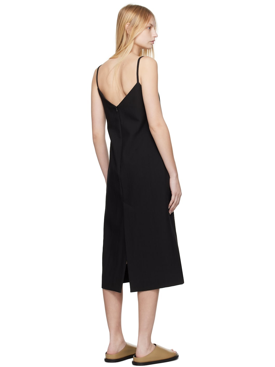 Black Danae Midi Dress - 3