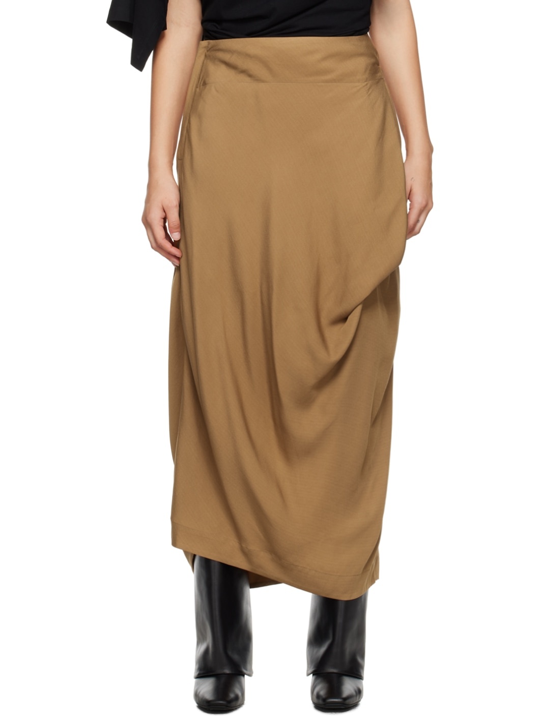 Brown Canopy Maxi Skirt - 1