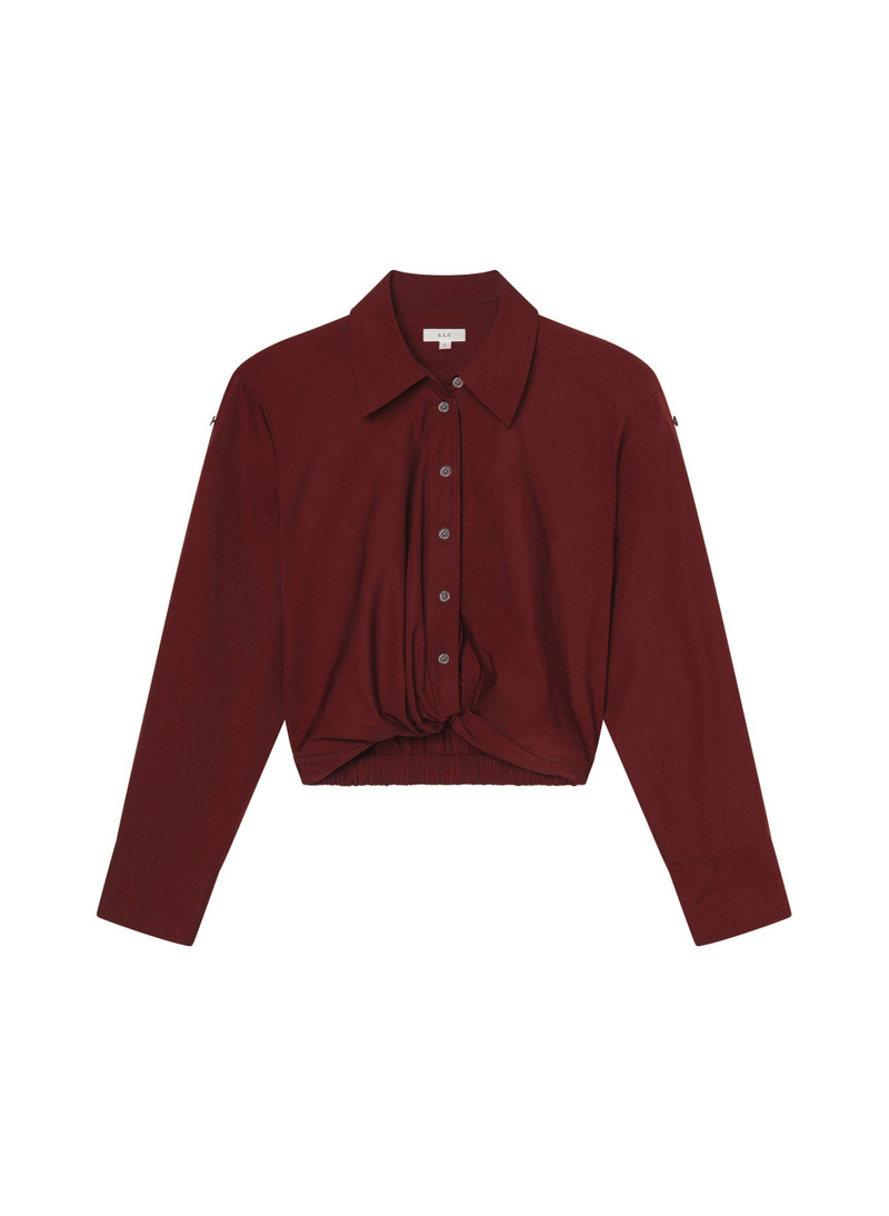Leo Cropped Cotton Shirt 1