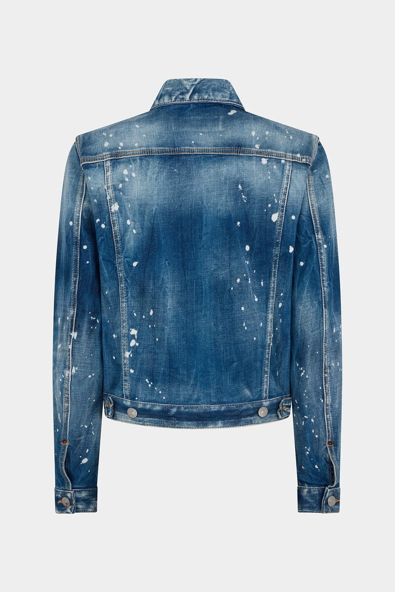 MEDIUM KINKY WASH BOYFRIEND JEANS JACKET - 2