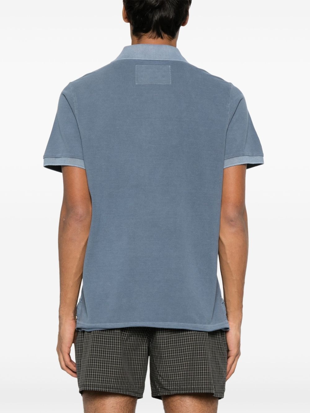 logo-patch polo shirt - 3