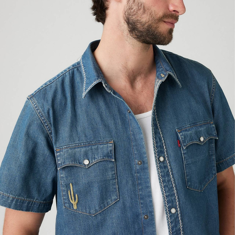 SHORT SLEEVE RELAXED FIT WESTERN SHIRT 5